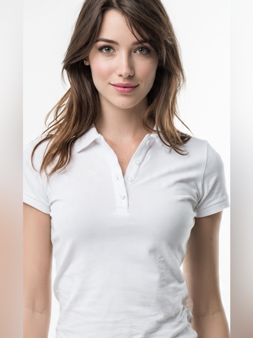 Vintage Banana Republic crisp White Button-Down Polo Top Sz L
